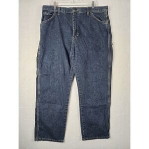 Dickies Mens Jeans Cargo Relaxed Fit Size 38 x 30 Cotton Blue